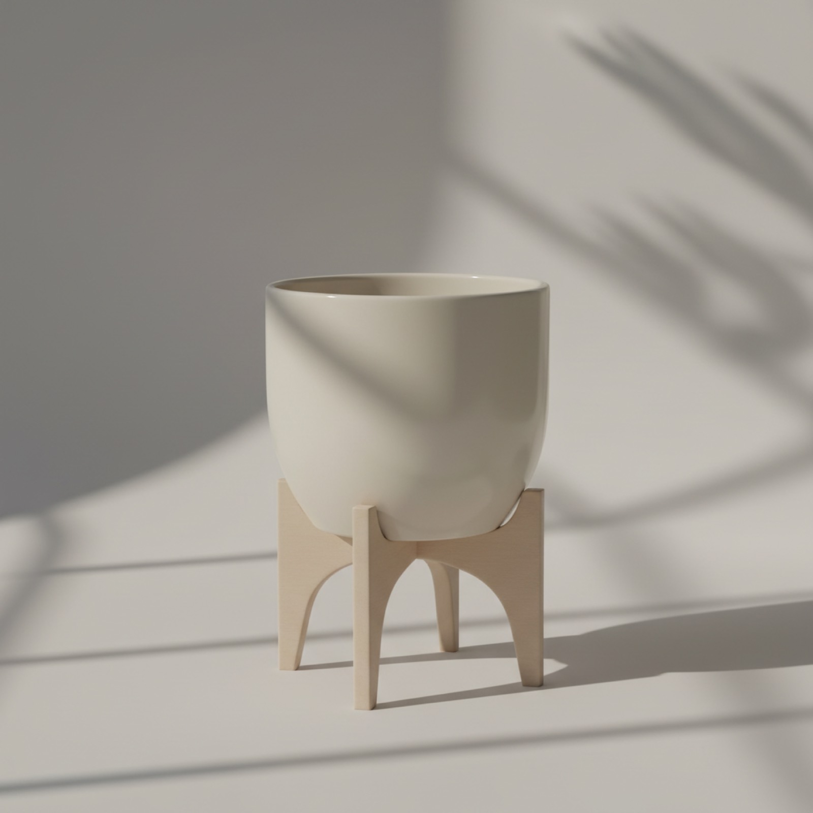 Cache-pot céramique sur pied